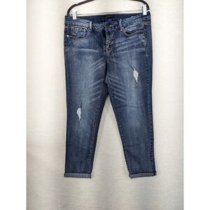 Metaphor Jeans Womens Blue Denim Skinny Distressed Stretch‎ 10